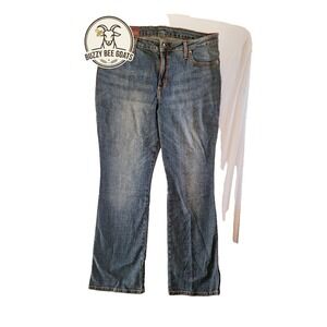Aura  bootcut style with embellished pockets Cotton denim jeans Wrangler Sz 14